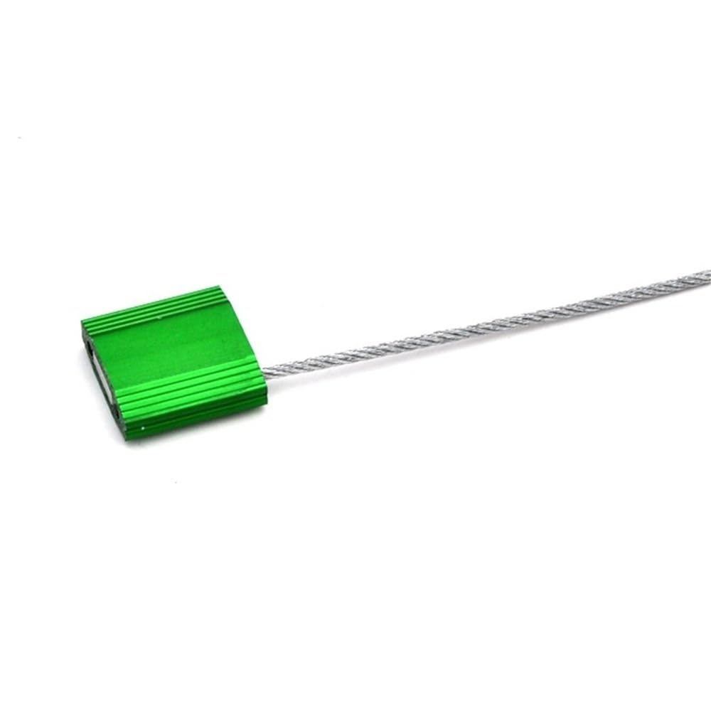 sigillo di sicurezza 10 pezzi 20/30/40 cm fascetta for cavi for container, 2,5 mm di spessore filo acciaio sigillo fili antifurto blocco, etichette spedizione sicurezza for camion merci(30cm)