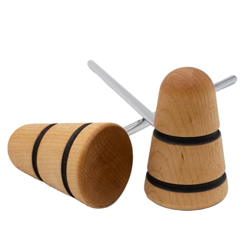 Low Boy Wood Bass Drum Beater - Versatile Mid-Weight Bass Drum Beater with Durable Wood Surface...