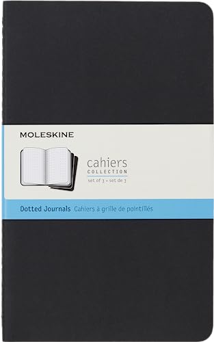Cuadernos Moleskine Cahier con cuadrícula de puntos negros en pack de 3 unidades
