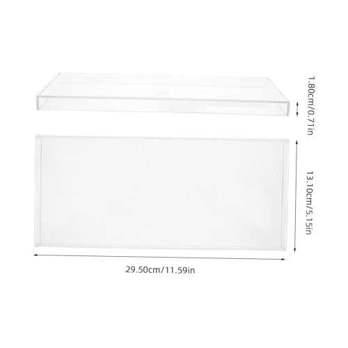 Cubierta transparente de acrílico para teclado portátil y protector antipolvo de sobremesa 3
