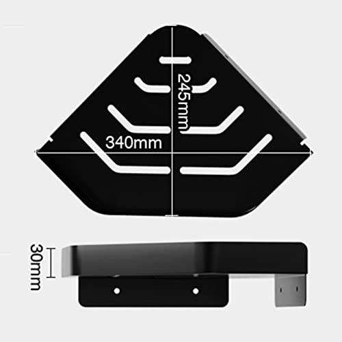 Estante de baño angular antioxidante de aluminio espacial cepillado 3