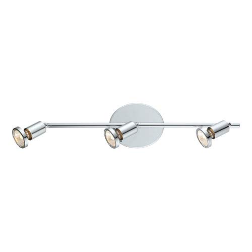 EGLO200399A Buzz 20" Track Light 3-LED Dimmable Adjustable Wall and Ceiling Fixture for Kitchen Island, Hallway, and Dinning Room, Chrome
