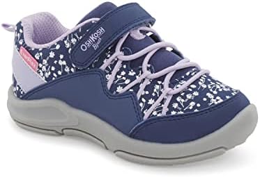 OshKosh B'Gosh Girls Cycla Sneaker, Navy/Lilac, 5 Toddler | Image 5