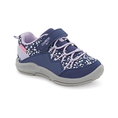 OshKosh B'Gosh Girls Cycla Sneaker, Navy/Lilac, 9 Toddler Cover