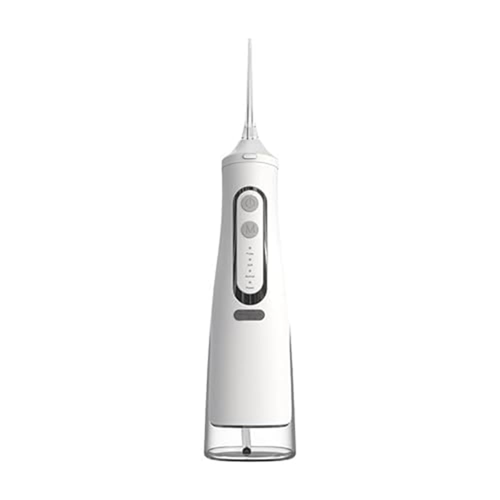 Oryzom-s Hydropulseur sans fil pour un soin dentaire & buccal optimal / 5 modes & 4 embouts/Réservoir de 300 ml/Étanchéité IPX7 / Jet dentaire pour gencives hydropulseur (Blanc)