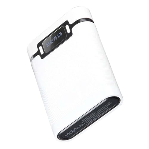 Cargador de baterías 18650 SHINEOFI con 4 ranuras y doble conector USB desmontable