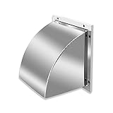 Bimiti 8 Inch Wall Vent Cap Stainless Steel Square Ventilation Cover 12 x 12 Inch Wall Vent Outlet w