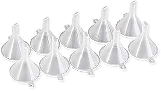 U-M Pack of 12 mini funnels, reusable plastic funnels, small, very practical design and durable