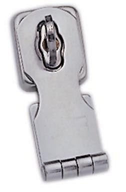 MARINE BOAT STAINLESS STEEL SWIVEL EYE SAFETY HASP / HINGE 3.6