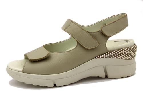 Pieds douloureux ? Sandales semelles amovibles PieSanto 230882 taille 39 vison