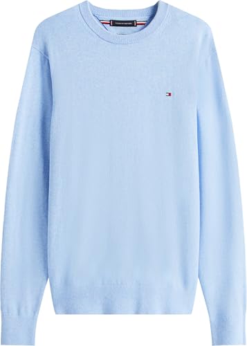 Tommy Hilfiger Herren Pima Org Ctn Cashmere Crew Neck Mw0mw28046 Pullover, Vessel Blue Heather, M – Ansicht 5