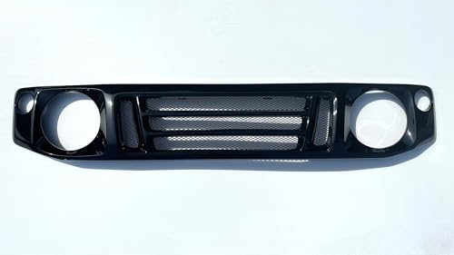オートルビーズ(autorubys) クラシック22スタイルグリル JB64ジムニー/JB74ジムニーシエラ用フロントグリル (ソリッドブラック(ツヤあり))