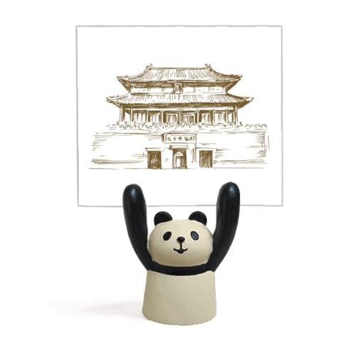 Porte-mémo panda de Pékin stop aux papiers perdus sur le bureau encombré