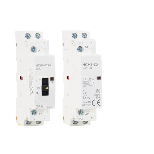 Contacteur modulaire HCH8 2P 20A 220V rail Din pour circuit de chauffage