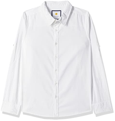 Image of Amazon Brand-Symbol Boy's Cotton Regular Shirt (Symaw22Shr02 White 2-3 Years)