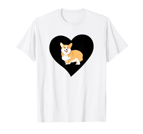 Corgi Heart Funny Pet Corgi Dog Lover Maglietta