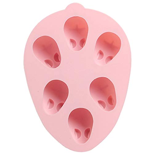 EXCEART 3D Bunny Silicone Mold DIY Baking Moulds Bakeware Trays Tool Cake Topper Decorative Cooking Supplies For Chocolate Fondant Candy Candies Ice Pink