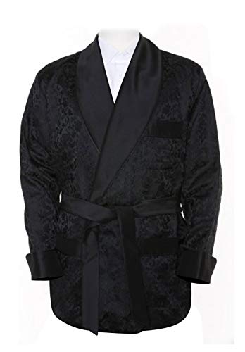 Men's Silky Satin Smoking Jacket