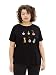 Produktbild TOM TAILOR Damen Plussize T-Shirt mit Herz-Muster,14482 - Deep Black,48 Große Größen