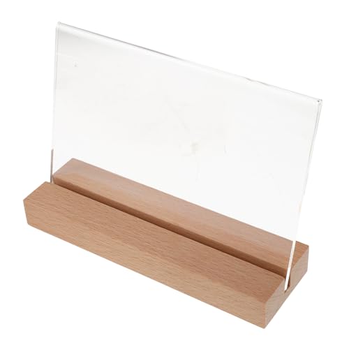 Support acrylique transparent et bois de qualité supérieure double face