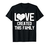 Adoption Symbol Gifts for Adopting Children Family Adoption Announcement Day T-Shirt - Black, Small