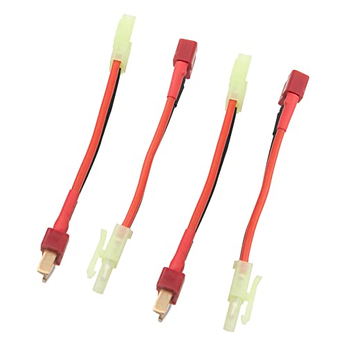 3Pairs ShareGoo Adapter Compatible with Mini Tamiya Style (Reversed) to T Plug Adapter with 8cm 16AWG Wire Cable for Airsoft Gun by Share Goo - Image 4