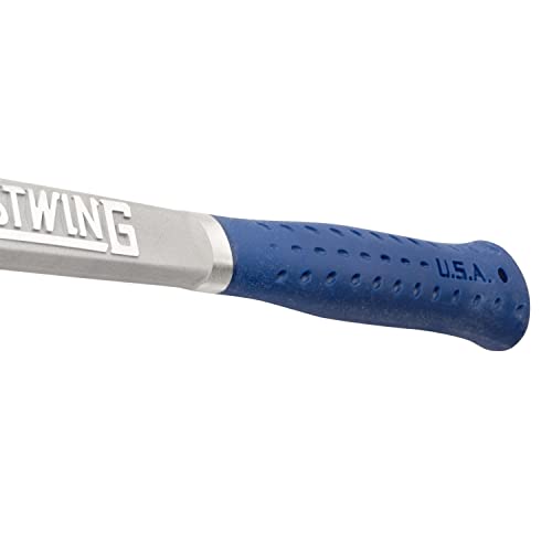 Estwing Al-Pro Aluminum Framing Hammer - 14 Oz Straight Rip Claw With Smooth Face & Shock Reduction Grip - Albl , Blue #TOP3