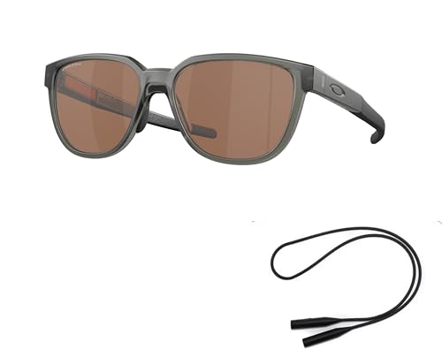 Oakley OO9250 Sunglasses Bundle: OO 9250 ACTUATOR 925003 Actuator Matte Grey Smoke Priz and Universal Anti-slip Silicone Leash2