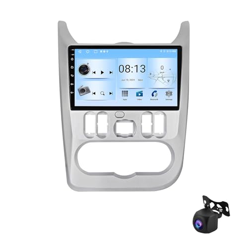 Autoradio double DIN Android 13 Renault Logan Sandero 2009-2015 avec grand écran tactile