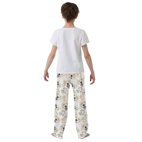 Pajamas Pants Soft Golden Retriever Dog Long Sleep Pjs Lounge Pajama Bottoms Elastic Waist with Pockets3
