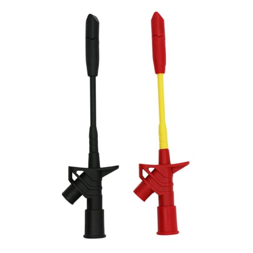 LIFKOME 2個 車両診断用マルチメーターアクセサリー 絶縁貫通テストクリップ 高信頼性素材 非破壊コード検査用 自動車配線センサー診断ツー