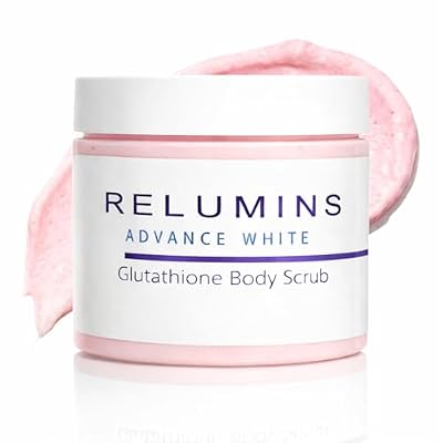 Relumins Premium Summer Body Scrub with Glutathione, Rosehip & Sea Salt Hydrating Exfoliating Scrub for Smooth, Radiant Skin Routine Glowing Summer Skin with Gentle Moisturizing Formula 400ml