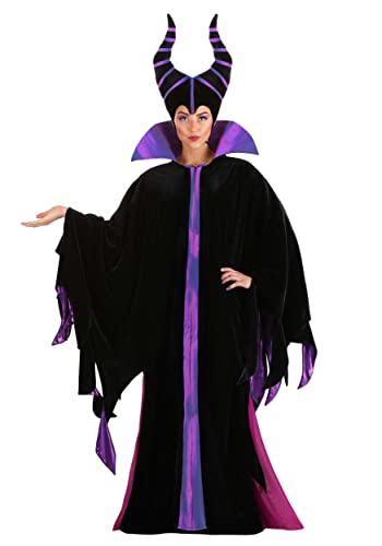 Fun Costumes Disney Adult Classic Maleficent Womens Sleeping Beauty Black Robe Villain Halloween Outfit Large