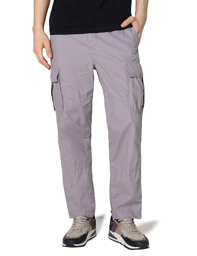 Image of Symbol Premium Men Lightweight 100% Cotton Cargo Pants - Relaxed Fit | Casual & Travel Wear | Pure Cotton (Available in Plus Sizes)