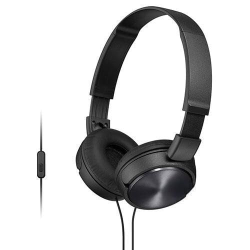 VoltShine Kopfhörer mit Mikrofon, Schwarz, Sound, ideal für Musik und Anrufe.