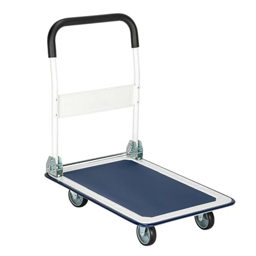 Carretilla de mano plegable con ruedas y capacidad 330 lb miniatura 1