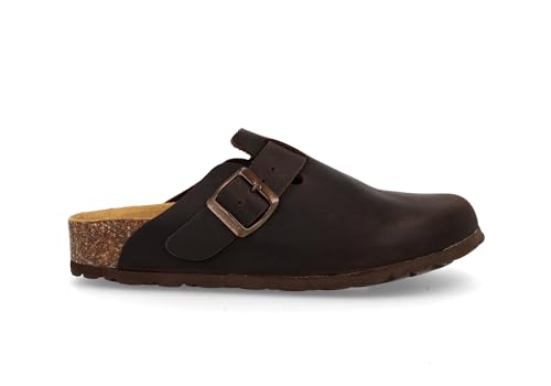 Sabot unisex de cuero BioNatura, ideal para el confort en casa y paseos