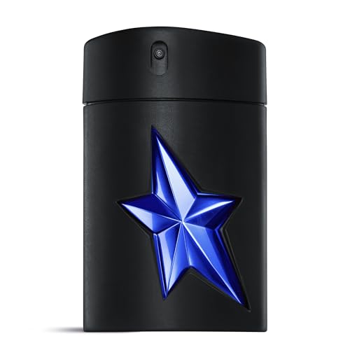 MUGLER A*MEN STELLAR Eau de Parfum Lumineuse Rechargeable pour Lui, Parfum pour Homme, Boisé Ambré Aromatique, Fragrance à la Pistache, Bergamote et Lavandin, 100 ml