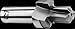 F&D Tool 10407 Carbide Tipped Port Contour Cutter Non-Ferrous Straight Shank - 0.875-14 Thread - 0.75 Shank - 4.125 OAL