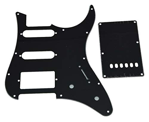 KAISH Pickguard en acier rapide 3 plis avec plaque arrière Trem pour guitare Yamaha Pacifica Noir - Les Beatles, Paul McCartney, John Lennon, RIngo Starr, George Harrison KAISH Pickguard en acier rapide 3 plis avec plaque arrière Trem pour guitare Yamaha Pacifica Noir