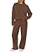 XIEERDUO Sweatsuits Women 2 Piece Outfit Chocolate Brown Matching Set Lounge Sets Fall Outfits 2025 Winter Clothing Luxury Outfit Fall Fashion Must Haves Crewneck Track Suits Brown L