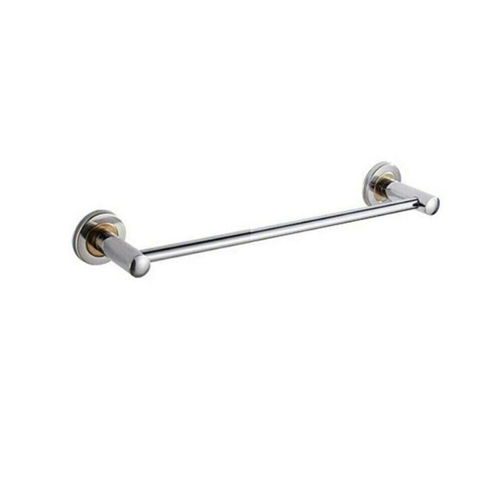 VVW&LIU 40/50cm Useful Toilet Hanger Holder Wall Mount Storage Shelf Towel Rack Bathroom Bar Clothes Holder,40 single towl rail