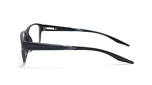 Armação De Óculos Masculino Sem Grau Retangular Jc-1125 (Preto-Cinza)
