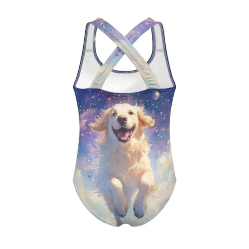Image of One Piece Swimsuit Girls Cross-Back Bathing Suit 5-14Y Kids Swimwear Cute Swimsuits Sleeveless Bathing Suits