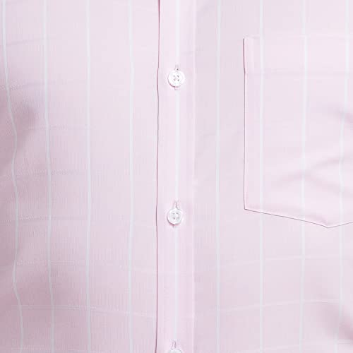 Image of Park Avenue Men's Pure Cotton Checks Pattern Slim Fit Semi Cutaway Collar Full Sleeve Formal Shirt