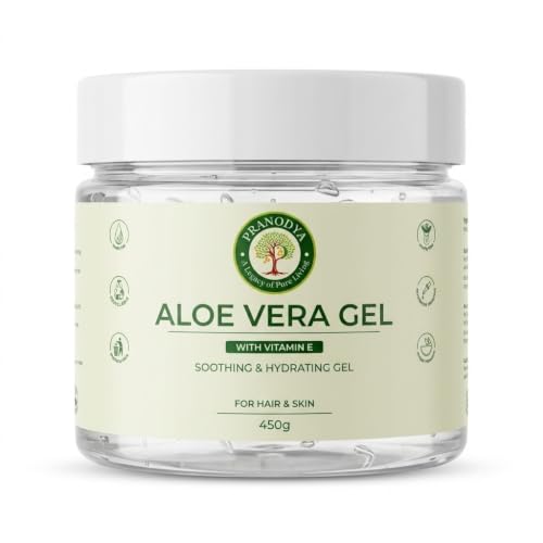Image of PURE Aloe Vera Gel with Vitamin E for Face, Body, Hair & Skin, 450g