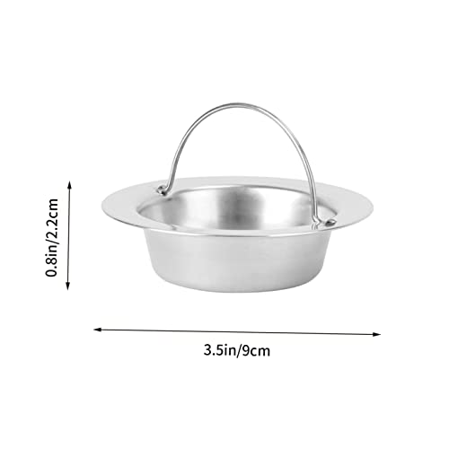 Set de 2 tapones para fregadero con coladores de acero inoxidable miniatura 2