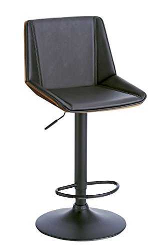 宮武製作所 バーチェア RETTA 幅45×奥行き49×高さ90~111cm ブラック 360度回転 KNC-J1978 BK