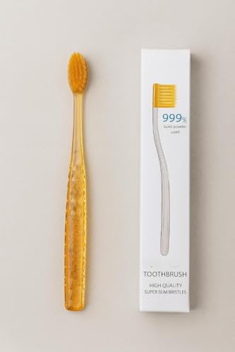 Image of Atomy Compact Toothbrush Super Slim Bristles with Gold Powder, Ultra Soft For Sensitive Teeth Tooth Brush Setm Expert Manual Adults And Healthier