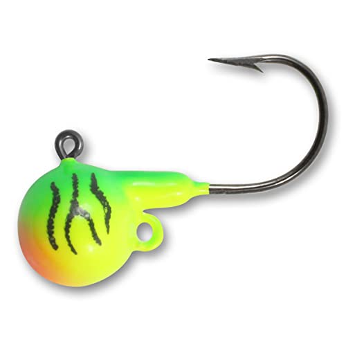 Northland Fishing Tackle Fireball Live Bait Jig for Walleye, Sauger, & Perch, Firetiger, 1/16 Oz, 5/Cd